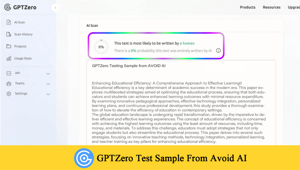 bypass GPTZero AI testing